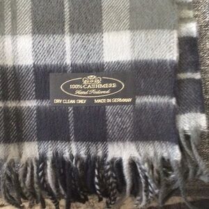 Black and Gray Plaid Scarf from SilverHooks
